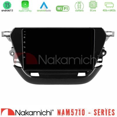 Nakamichi NAM5710 Series 8Core Android13 4+64GB Opel Corsa F 2019-2023 Navigation Multimedia Tablet 9"