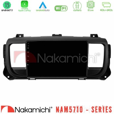 Nakamichi NAM5710 Series 8Core Android13 4+64GB Citroen/Peugeot/Opel/Toyota Navigation Multimedia Tablet 9"