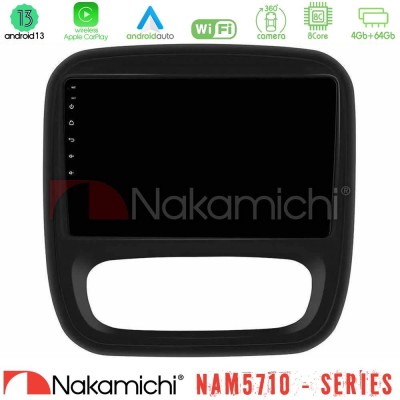 Nakamichi NAM5710 Series 8Core Android13 4+64GB Renault/Nissan/Opel/Fiat Navigation Multimedia Tablet 9"