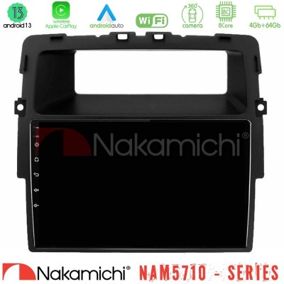 Nakamichi NAM5710 Series 8Core Android13 4+64GB Renault/Nissan/Opel Navigation Multimedia Tablet 10"
