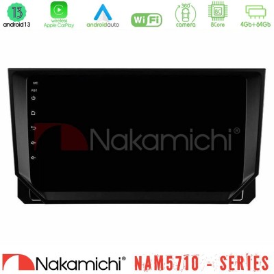 Nakamichi NAM5710 Series 8Core Android13 4+64GB Seat Arona/Ibiza Navigation Multimedia Tablet 9"