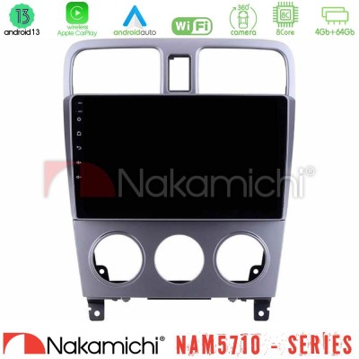 Nakamichi NAM5710 Series 8Core Android13 4+64GB Subaru Forester 2003-2007 Navigation Multimedia Tablet 9"