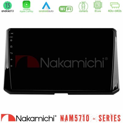 Nakamichi NAM5710 Series 8Core Android13 4+64GB Toyota Corolla 2019-2022 Navigation Multimedia Tablet 10"