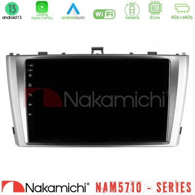 Nakamichi NAM5710 Series 8Core Android13 4+64GB Toyota Avensis T27 Navigation Multimedia Tablet 9"