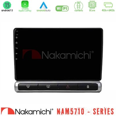 Nakamichi NAM5710 Series 8Core Android13 4+64GB Citroen C3 2016- Navigation Multimedia Tablet 9"