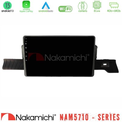 Nakamichi NAM5710 Series 8Core Android13 4+64GB Citroen C3 You 2025- Navigation Multimedia Tablet 9"