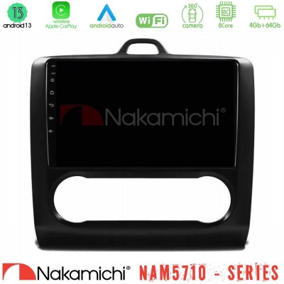 Nakamichi NAM5710 Series 8Core Android13 4+64GB Ford Focus Auto AC Navigation Multimedia Tablet 9" (Μαύρο Χρώμα)