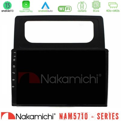 Nakamichi NAM5710 Series 8Core Android13 4+64GB VW Caddy 2004-2014 Navigation Multimedia Tablet 10"