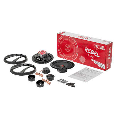 Διαιρούμενα ηχεία αυτοκινήτου 6.5" 120W Bass Habit Rebel R165C Διαιρούμενα ηχεία αυτοκινήτου 6.5" 120W Bass Habit Rebel R165C