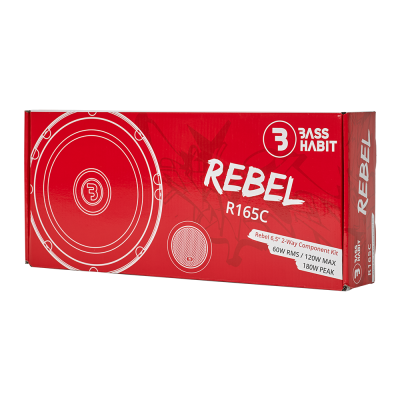 Διαιρούμενα ηχεία αυτοκινήτου 6.5" 120W Bass Habit Rebel R165C Διαιρούμενα ηχεία αυτοκινήτου 6.5" 120W Bass Habit Rebel R165C