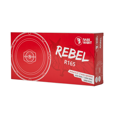 Ομοαξονικά ηχεία αυτοκινήτου 6.5" 120W Bass Habit Rebel R165 Ομοαξονικά ηχεία αυτοκινήτου 6.5" 120W Bass Habit Rebel R165