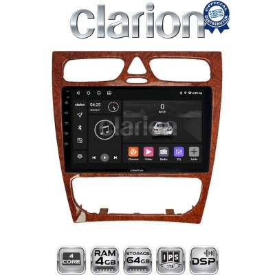 CLARION GL32171W Οθόνη OEM Multimedia Αυτοκινήτου για Mercedes C Class 1999 2004 (Προ Facelift) (CarPlay/AndroidAuto/BT/GPS/WIF