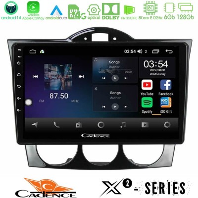 Cadence X2 Series 8Core Android14 6+128GB Mazda RX8 2003-2008 Auto Clima Navigation Multimedia Tablet 9"