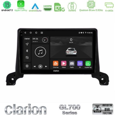 Clarion GL700 Series 8Core Android13 4+64GB Peugeot 3008/5008 2017-2023 Navigation Multimedia Tablet 9" Με Carplay & Android Aut