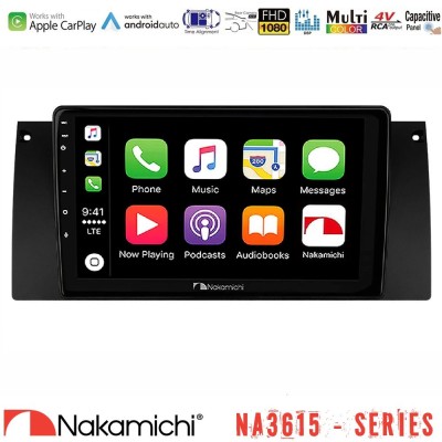 Nakamichi NA3615 Series Με Wireless Carplay & Android Auto BMW 5 Series (E39) / X5 Series (E53) Media Station Tablet 9"