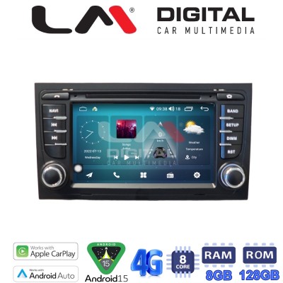 LM Digital - LM T8050 GPS OEM Multimedia Αυτοκινήτου για AUDI A4 8Ε 2001 2008(για οχήματα με εργοστασιακή 1din θέση, είναι απαρ