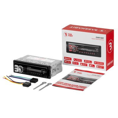 DMR10BT Bass Habit Ράδιο Αυτοκινήτου 1DIN με Bluetooth 5.3, USB, AUX και 2x RCA