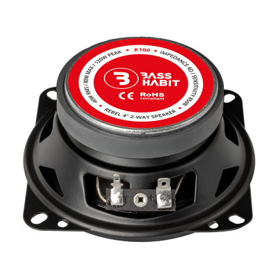 R100 Bass Habit Rebel Ηχεία Αυτοκινήτου 4" 2-Way 40W RMS 4Ω