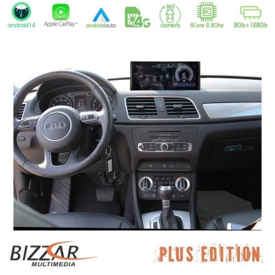 Bizzar Plus Edition Audi Q3 (8U) 2011-2018 Android14 8Core (8+128GB) Navigation Multimedia 10.25" HD Anti-reflection