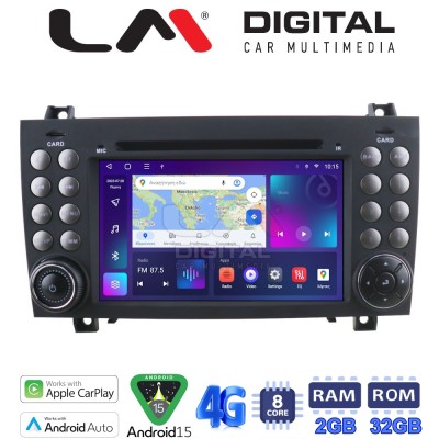 LM Digital - LM E8096 GPS Οθόνη OEM Multimedia Αυτοκινήτου για MERCEDES SLK (R171) 2004 2010 (CarPlay/AndroidAuto/BT/GPS/WIFI/G