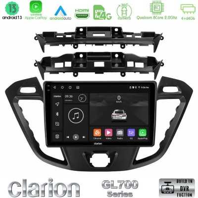 Clarion GL700 Series 8Core Android ClarionOS 4+64GB Ford Transit Custom/Tourneo Custom Navigation Multimedia Tablet 9" Με Carpla