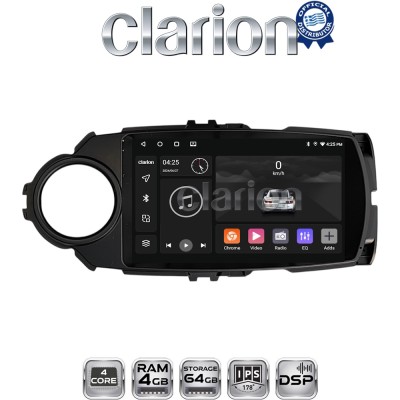 CLARION GL32454B Οθόνη OEM Multimedia Αυτοκινήτου για Toyota Yaris 2015 2019 (CarPlay/AndroidAuto/BT/GPS/WIFI/GPRS)