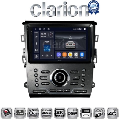 CLARION GL75370 Οθόνη OEM Multimedia Αυτοκινήτου για Ford Mondeo 2014 (CarPlay/AndroidAuto/BT/GPS/WIFI/GPRS)