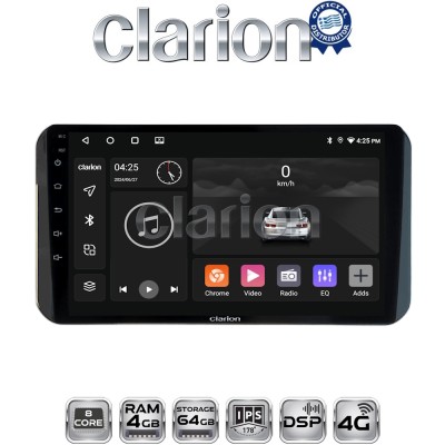 CLARION GL72754H Οθόνη OEM Multimedia Αυτοκινήτου για Toyota Yaris 2023 high version (CarPlay/AndroidAuto/BT/GPS/WIFI/GPRS)