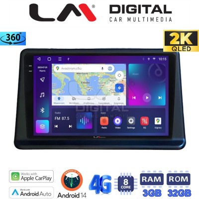 LM Digital - LM ZD8998 GPS Οθόνη OEM Multimedia Αυτοκινήτου για Mitsubishi Pajero 1996 2003 (CarPlay/AndroidAuto/BT/GPS/WIFI/GP