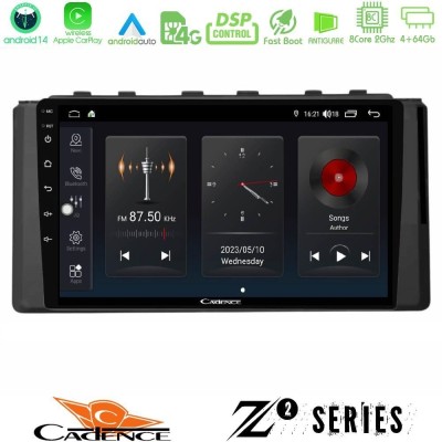 Cadence Z2 Series 8Core Android14 4+64GB Subaru BRZ / Toyota GR86 2022- Navigation Multimedia Tablet 9" Με Carplay & Android Aut