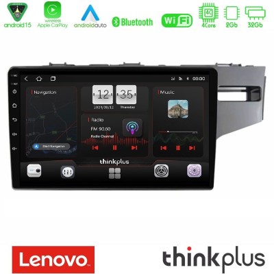 Lenovo Thinkplus Series 4Core Android15 2+32GB Honda Jazz 2013-2020 RHD Navigation Multimedia Tablet 9" Με Carplay & Android Aut