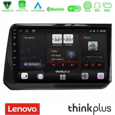 Lenovo Thinkplus Series 4Core Android15 2+32GB Nissan Note 2021-2026 RHD Navigation Multimedia Tablet 10" Με Carplay & Android A