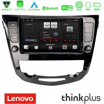 Lenovo Thinkplus Series 4Core Android15 2+32GB Nissan Qashqai J11 (AUTO A/C) Navigation Multimedia Tablet 9" Με Carplay & Androi