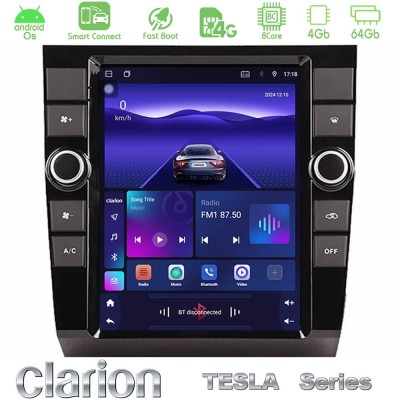 Clarion GL300 Tesla Series Android OS 8Core 4+64GB Renault Clio 5 2020-2025 Navigation Multimedia Tablet 9.7"