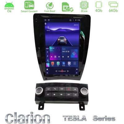 Clarion GL300 Tesla Series Android OS 8Core 4+64GB Renault Clio 5 2020-2025 Navigation Multimedia Tablet 9.7"