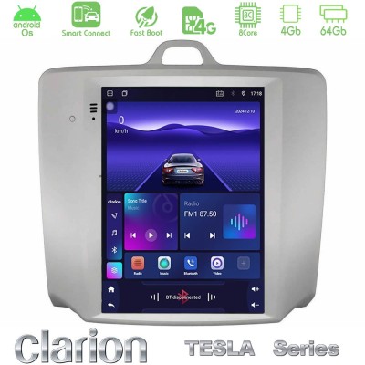 Clarion GL300 Tesla Series Android OS 8Core 4+64GB Renault Clio 5 2020-2025 Navigation Multimedia Tablet 9.7"