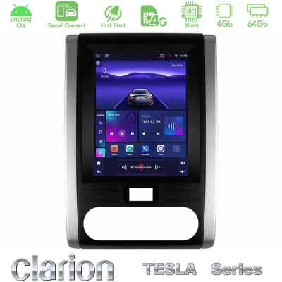 Clarion GL300 Tesla Series Android OS 8Core 4+64GB Renault Clio 5 2020-2025 Navigation Multimedia Tablet 9.7"