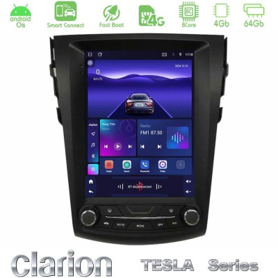 Clarion GL300 Tesla Series Android OS 8Core 4+64GB Renault Clio 5 2020-2025 Navigation Multimedia Tablet 9.7"