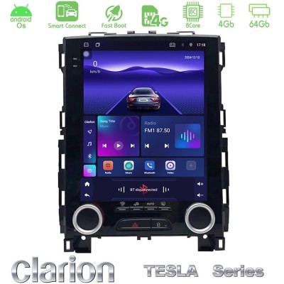 Clarion GL300 Tesla Series Android OS 8Core 4+64GB Renault Megane 4 Navigation Multimedia Tablet 9.7
