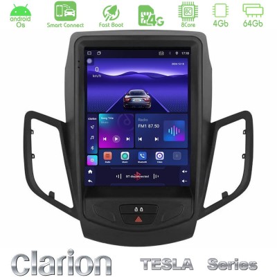 Clarion GL300 Tesla Series Android OS 8Core 4+64GB Ford Fiesta 2012-2016 Navigation Multimedia Tablet 9.7"