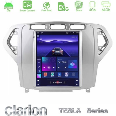 Clarion GL300 Tesla Series Android OS 8Core 4+64GB Ford Mondeo 2007-2010 AUTO A/C Navigation Multimedia Tablet 9.7"
