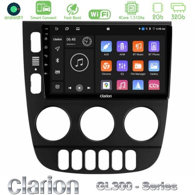 Clarion GL300 Series 4Core Android11 2+32GB Mercedes ML Class 1998-2005 Navigation Multimedia Tablet 9" Με Carplay & Android Aut