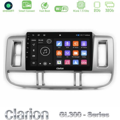Clarion GL300 Series 4Core Android11 2+32GB Nissan X-Trail (T30) 2000-2003 Navigation Multimedia Tablet 9" Με Carplay & Android 