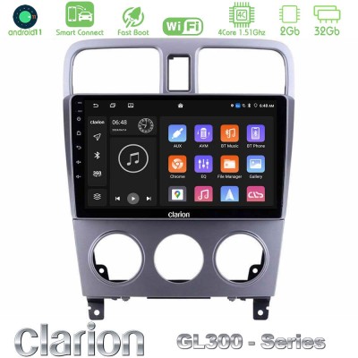 Clarion GL300 Series 4Core Android11 2+32GB Subaru Forester 2003-2007 Navigation Multimedia Tablet 9" Με Carplay & Android Auto