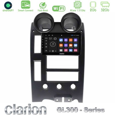 Clarion GL300 Series Hummer H2 2002-2007 4Core Android11 2+32GB Navigation Multimedia Tablet 9" Με Carplay & Android Auto