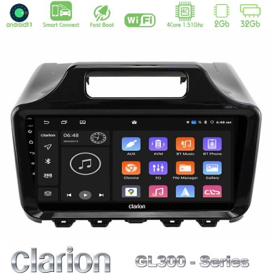 Clarion GL300 Series Toyota iQ 2008 – 2015 4Core Android11 2+32GB Navigation Multimedia Tablet 9" Με Carplay & Android Auto