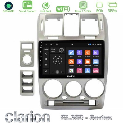 Clarion GL300 Series Hyundai Getz 2002-2009 4Core Android11 2+32GB Navigation Multimedia Tablet 9" Με Carplay & Android Auto