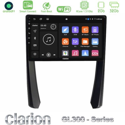 Clarion GL300 Series 4Core Android11 2+32GB Porsche 911/Cayman/Boxster Navigation Multimedia Tablet 9" Με Carplay & Android Auto