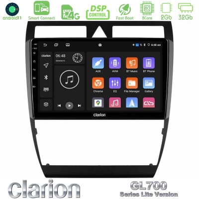 Clarion GL700 Lite Series 8Core Android11 2+32GB Audi A6 (C5) 1997-2004 Navigation Multimedia Tablet 9" Με Carplay & Android Aut