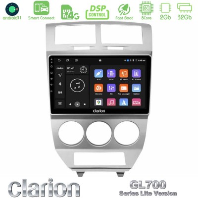 Clarion GL700 Lite Series 8Core Android11 2+32GB Dodge Caliber 2006-2011 Navigation Multimedia Tablet 10" Με Carplay & Android A